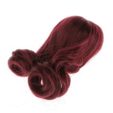 Bolehdeals Anggur Merah Rambut Keriting Panjang Wig Sopak untuk 1/6 Boneka BJD Sd Membuat & Perbaikan-Internasional