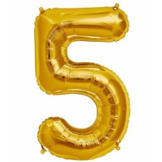 BonBon Balon Foil Ulang Tahun Angka '5'
