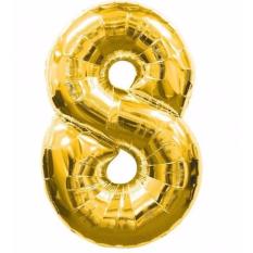 BonBon Balon Foil Ulang Tahun Angka '8'