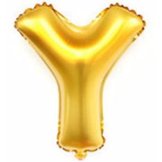 BonBon Balon Foil Ulang Tahun Huruf 'Y'