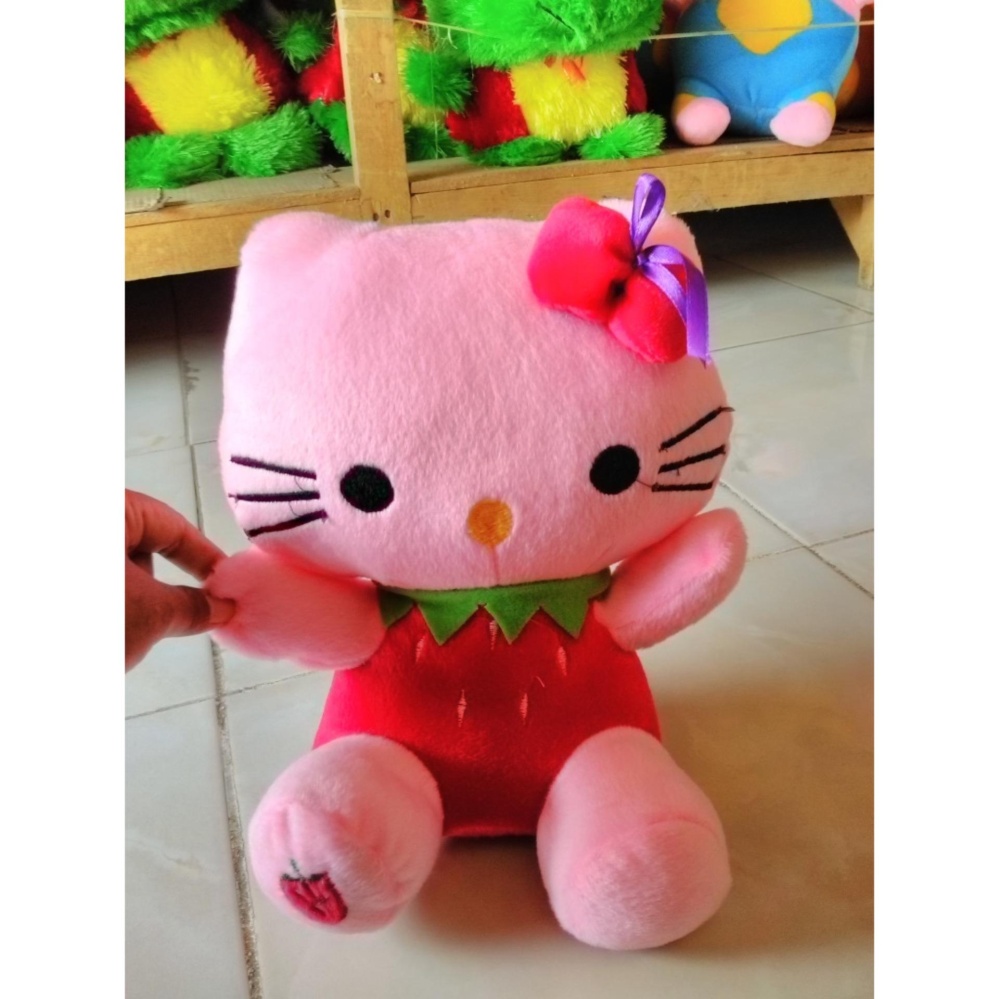 Boneka Hello Kity Strawberry Imut ( 30cm ) Termurah