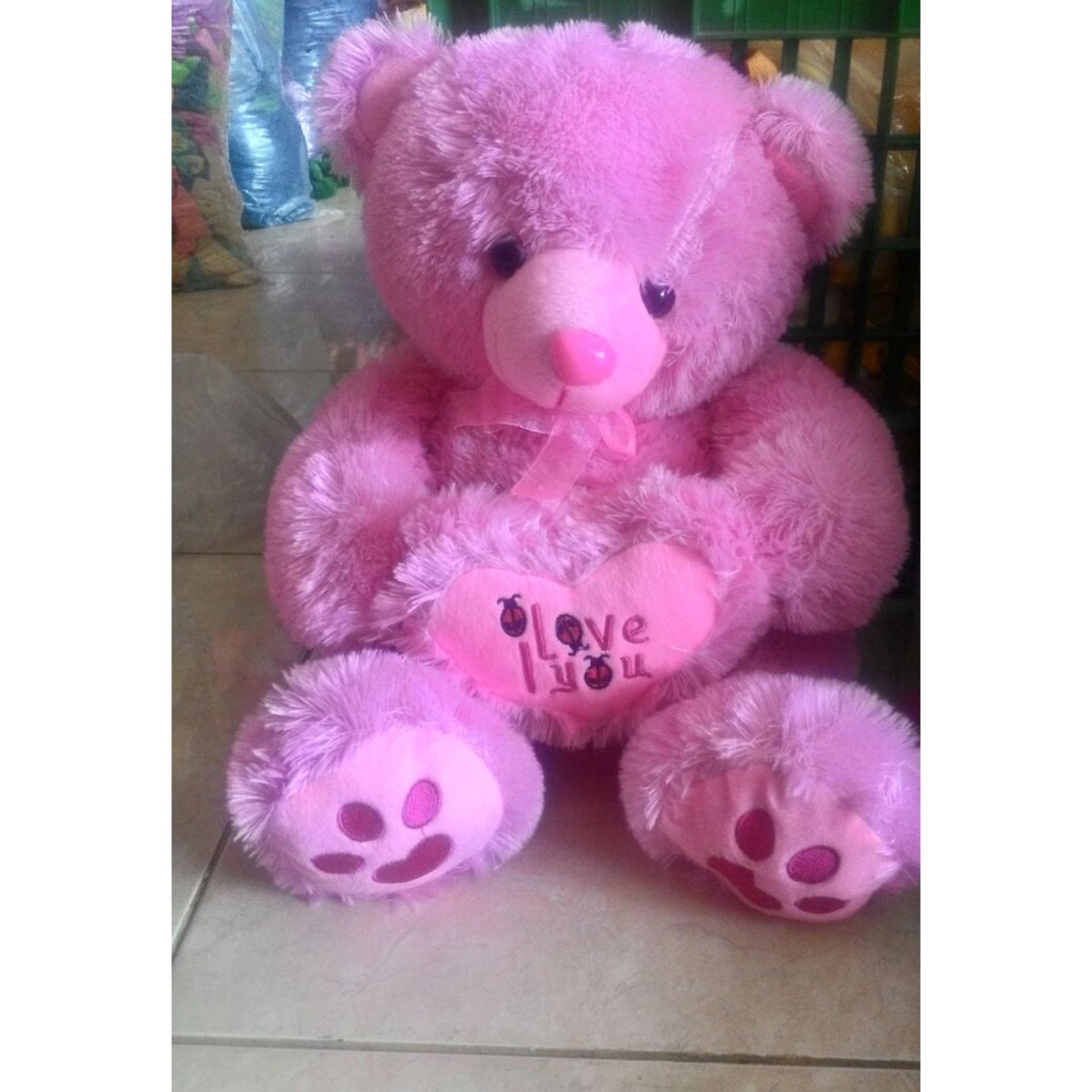 boneka teddy bear I love you 50cm Termurah