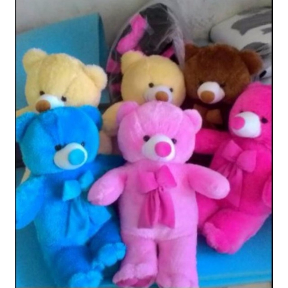 Boneka teddy bear lucu varian warna