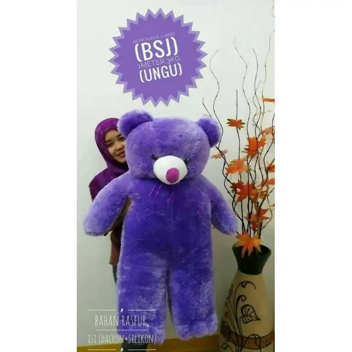 Boneka Teddy Bear Ukuran Jumbo 1 Meter Mainan Anak Kado Hadiah