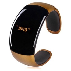 BT988 Bluetooth 3.0 Smartwatch Smart Gelang Alert Buzz AlarmCallFor IOS dan Android (Emas)-Intl