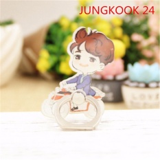 BTS Bangtan Boys JUNGKOOK Case 360 Derajat Rotasi Phone Ring Finger Buckle Stand Holder Ponsel Phone Stand Aksesoris Cincin ZHK-Intl