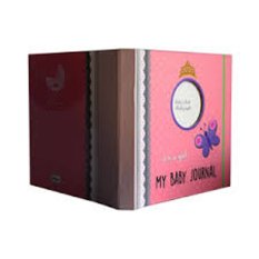Buku Jurnal Bayi - My Baby Journal - Baby Journal For Girl- Pink Butterfly