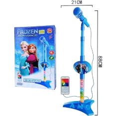 BUTTERFLY - MICROPHONE FROZEN BIRU 8016A - KADO MAINAN ANAK MIC NYANYI