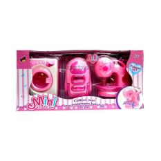 BUTTERFLY - MINI FAMILY SET 784-1 - MAINAN ANAK MESIN CUCI MESIN JAHIT VACUUU
