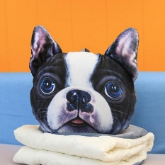Cat Dog Shape Sofa Cushion Car Travel Gift Home Chair Pillow Head Rest Bulldog