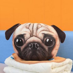 Kucing Anjing Bentuk Sofa Cushion Bekas Mobil Kado Rumah Kursi Bantal Kepala Take A Good Rest PUG-Intl