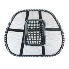 Chair Massage Back Lumbar Support Mesh Ventilate Cushion Pad CarOffice Seat black