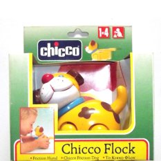 Chicco Flick Friction Dog Mainan Hewan Peliharaan Bentuk Anjing Mainan Anak Bayi Usia 1 Tahun ke Atas