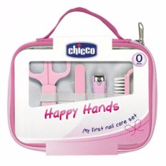 CHICCO Italy Happy Hands Manicure Set Gunting Perawatan Kuku Bayi - Pink