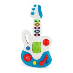 Anak Kartun Musik Gitar Gitar dengan Blitz Balita Bayi Perkembangan Intelektual Pendidikan Mainan Piano Gaya: biru Keberuntungan-G-Internasional