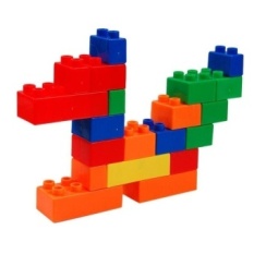 Pendidikan Anak-anak Bricks Anak Plastik Puzzle Batu Bata Creativebuilding Blok Toys Kompatibel Hadiah-Internasional