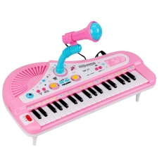 Children Kids 31 Keys Multifunctional Mini Simulation Piano Toy with Microphone Electrical Keyboard Electone Music Toy Gift Random Color - intl