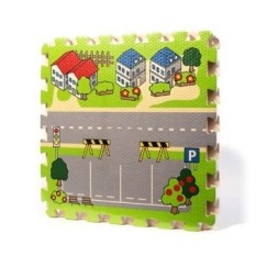 Jalan Kota Bayi Quiz Games Busa Merayap Bantalan Jigsaw Carpet Gamec-Internasional
