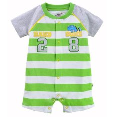 Clafishope Short Romper Bayi Laki-laki Handsome 28 Green FRML020G