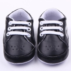 Klasik Bayi Sepatu Sepak Bola Bayi Non-slip Balita Sepatu 0013-Hitam-Internasional