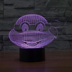 Colorful 3D Turtle Lamp Touch Switch Night Light LED Cahaya-Intl