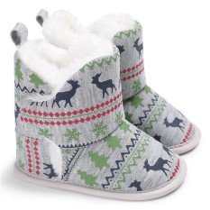 Nyaman Balita Boots Salju Boots Bayi Anak-anak Bayi Baru Lahir Prewalker Sepatu-Intl