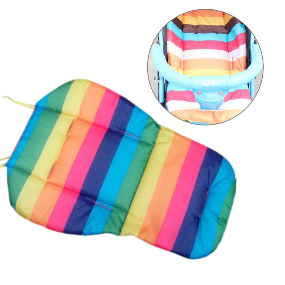 Cotton Striped Liner Bayi Stroller Mat untuk Bayi Anak-Internasional