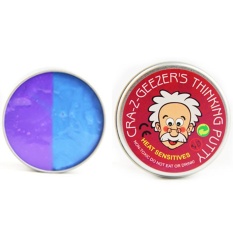 Kreatif Anak-anak Teka-teki Suhu Sensitif Discoloring Nonmagnetik Plasticene Silikon Elastis Lumpur Mengurangi Tekanan Warna: Ungu Biru Old Man-Intl