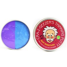 Kreatif Anak-anak Teka-teki Sensitif Suhu Discoloring Nonmagnetik Plasticene Silikon Elastis Lumpur Mengurangi Tekanan Colour: ungu Biru Tua-Internasional