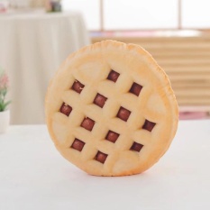 Creative Simulation Pizza Hamburger Bread Cookies Pillow Plush Toy Home Cushions Office Sleeping Pillow Novelty Gift for Kids and Adults Style:Butter Biscuits Height:35cm