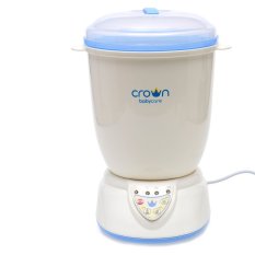 Crown Digital 6 In 1 Steaming Centre-sterilizer Botol - Putih & Biru