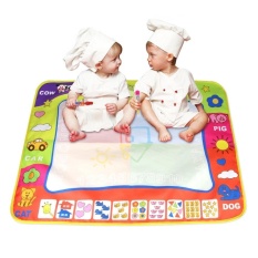 Cusepra 60X80 Cm, Anak-anak Air Alas Gambar, Mainan Aquadoodle dengan 2 Pena Air, Multi Warna-Internasional