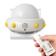 Cushan Anak-anak Cahaya Malam Kecil dengan Timer Plug In Wall Night LampFor Anak-anak. Remote Control untuk 3 Mode Pencahayaan. 5 Gelar Terang. Waktu 10/30 Min (Putih)-Intl