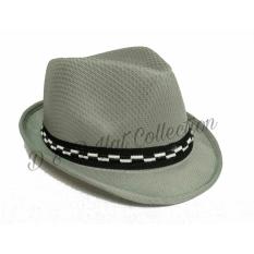 D & D Collection Fedora Hat For Kids / Topi Fedora Jazz Anak Unisex - Abu Muda