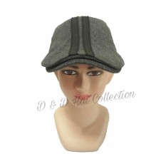 D & D Hat Collection Paddy Cap / Topi Pet Anak Balita Motif Garis - Abu Tua Misty
