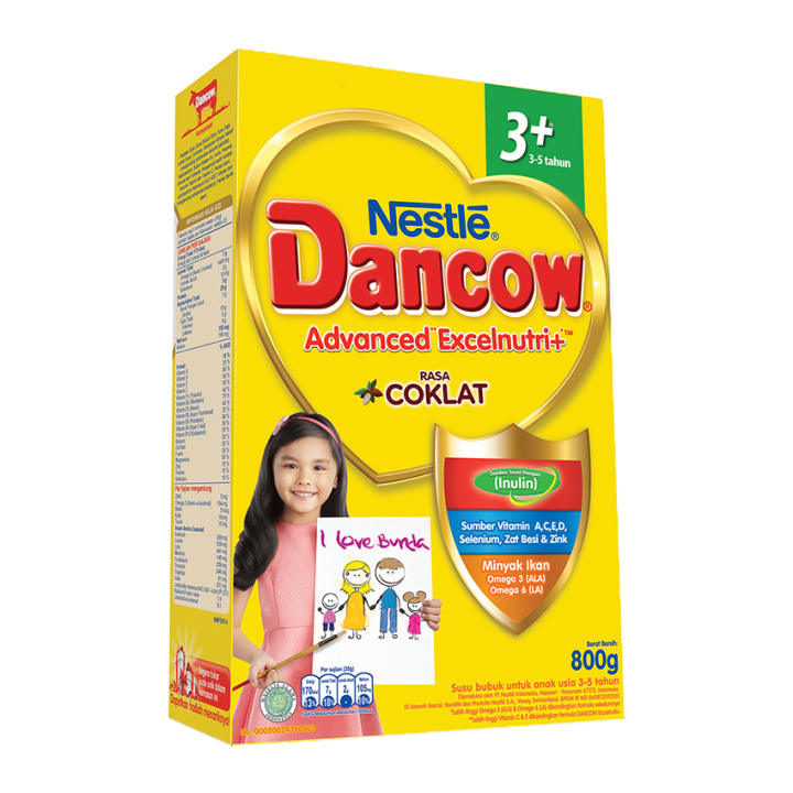 DANCOW ADVANCED EXCELNUTRI 3+ Cokelat Box 800g | Lazada
