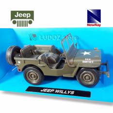 Diecast Jeep Willys Military Newray 1:32 Replika Mobil Miniatur Die Cast