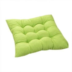 Diotem 11 Warna Solid Cotton Seat Bantalan Kursi Bantal Mat dengan Cord 40*40 Cm untuk Patio Rumah Mobil Sofa Kantor Tatami-Hijau-Intl