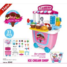 Dream suitcase mainan ice cream set praktis 31 pcs perset + box