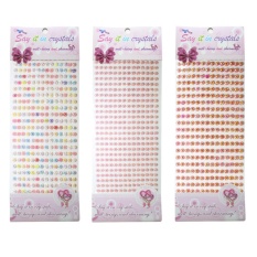 EELIC STR-CRYSTAL -DM-RBPKOR-X3P Rainbow Pink Orange Stiker Crystal Cantik