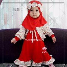Elbi Fiola Dress by Little Bee Boutique / Baju Muslim Anak Balita / Baju Bayi / Cardigan Bayi / Baju Anak Perempuan / Gamis Bayi / Gamis Anak Balita / Dress Bayi / Dress Anak Balita