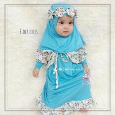 Elbi Fiola Dress by Little Bee Boutique / Baju Muslim Anak Balita / Baju Bayi / Cardigan Bayi / Baju Anak Perempuan / Gamis Bayi / Gamis Anak Balita / Dress Bayi / Dress Anak Balita