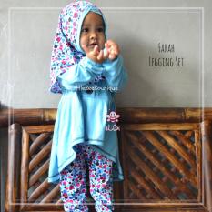 eLBi - Farah Legging Set Baju Muslim Anak Balita by Little Bee Boutique / Baju Muslim Anak Perempuan / Baju Anak Perempuan / Baju Bayi Perempuan Setelan Casual / Baju Bayi Cewek