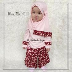 eLBi - Hana Jasmine Set Baju Muslim Anak Balita Size 1-2 Tahun