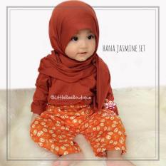eLBi - Hana Jasmine Set Baju Muslim Anak Balita Size 1-2 Tahun by Little Bee Boutique