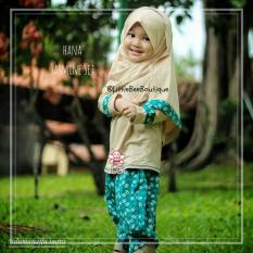 eLBi - Hana Jasmine Set Baju Muslim Anak Balita Size 3-4 Tahun