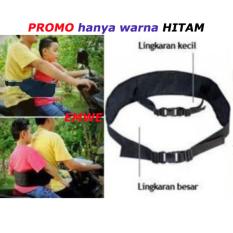 Emwe SP sabuk pinggang bonceng anak motor sabuk boncengan bayi balita berkendara sepeda motor aman - Hitam