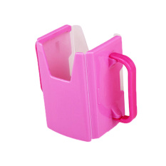 Fancyqube Hot Sale Baby Toddler Self-Help Drink Juice Milk Box Holder Cup Adjustable Handles Supply Pink - intl