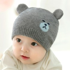 Fang Fang Winter Baby Boys Girls Warm Knitted Hat With Two Ears - intl