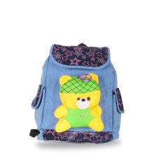 Farrel Cute Teddy Backpack - Blue
